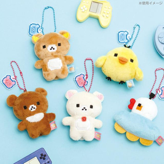 SAN-X | Gaming Rilakkuma Plush Keychain 85×65×35mm (Rilakkuma Gaming Pixel Art)