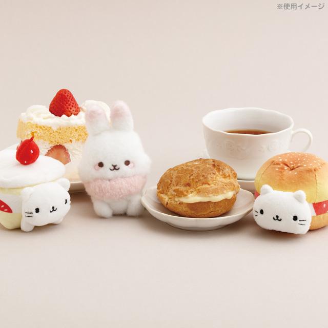 SAN-X | Retro Shortcake Cat Keychain Plush Bag Charm Mascot 85×85×60mm (Always Together)