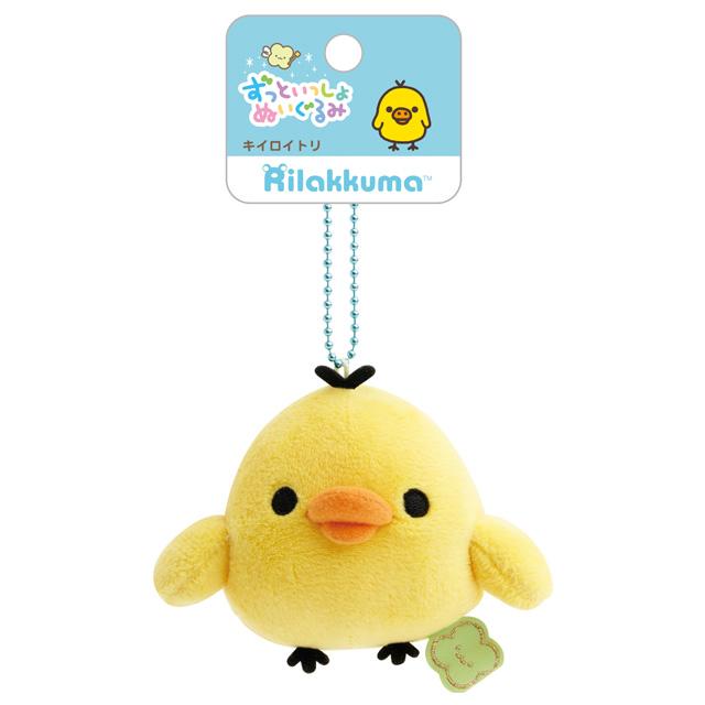 SAN-X | Rilakkuma Kiiroitori Keychain Plush Bag Charm Mascot 85×85×60mm (Always Together Smile)