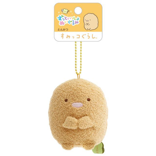 SAN-X | Sumikko Gurashi Tonkatsu Keychain Plush Bag Charm Mascot 85×85×60mm (Always Together)