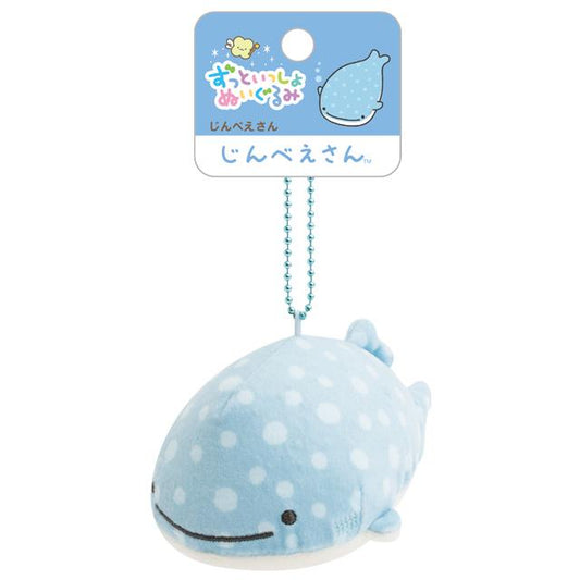 SAN-X | Jinbesan Keychain Plush Bag Charm Mascot 85×85×60mm (Always Together)
