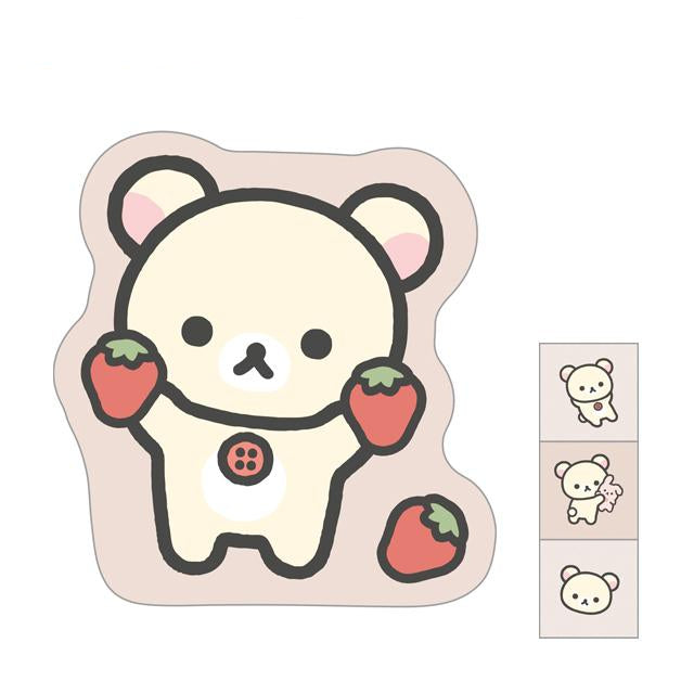 SAN-X | Rilakkuma Mini Envelope Set Random 125×100 mm (3 envelopes and 1 sealing sticker)