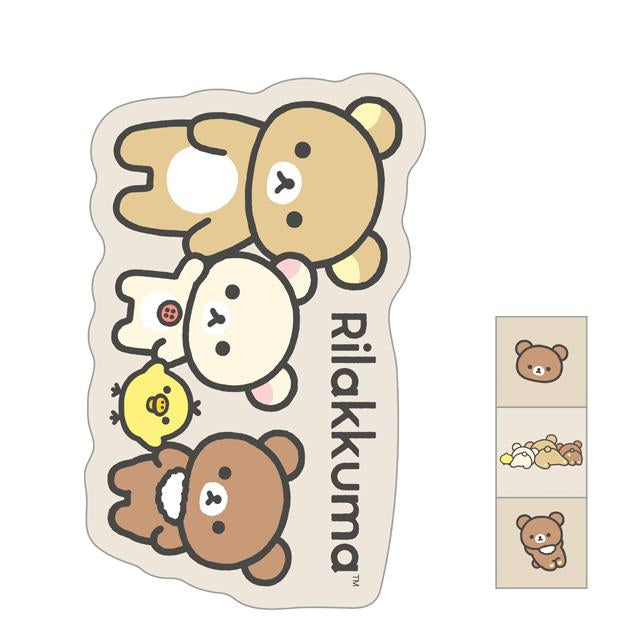 SAN-X | Rilakkuma Mini Envelope Set Random 125×100 mm (3 envelopes and 1 sealing sticker)