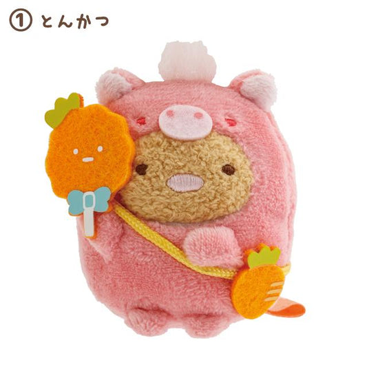 SAN-X | Sumikko Gurashi mini Tenori Plush Doll 85×70×40mm (New Year Zodiac Year of Horse) 1 Tonkatsu