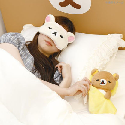 SAN-X | Rilakkuma Plush Toy Plush Doll 210x145x110mm (Sleep Together Series Goodnight)