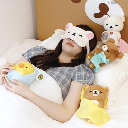 SAN-X | Rilakkuma Korilakkuma Plush Toy Plush Doll 180x150x90mm (Sleep Together Series Sleepy Head)