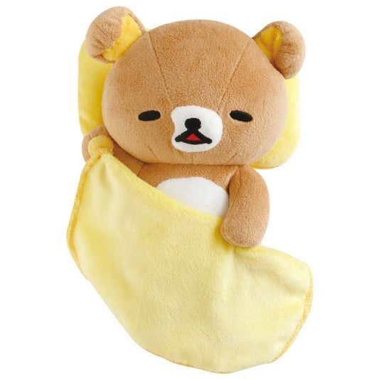 SAN-X | Rilakkuma Plush Toy Plush Doll 210x145x110mm (Sleep Together Series Goodnight)