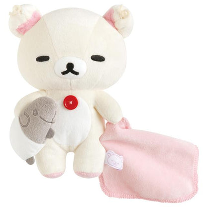 SAN-X | Rilakkuma Korilakkuma Plush Toy Plush Doll 180x150x90mm (Sleep Together Series Sleepy Head)