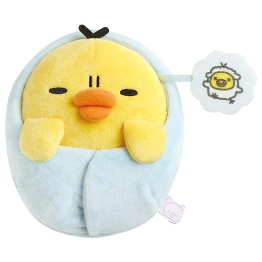 SAN-X | Rilakkuma Kiiroitori Plush Toy Plush Doll 150x135x110mm (Sleep Together Series Sleepy Head)