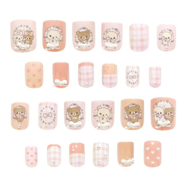 SAN-X | Rilakkuma Makeup Nail Tips 135×65×20mm (24 sheets)