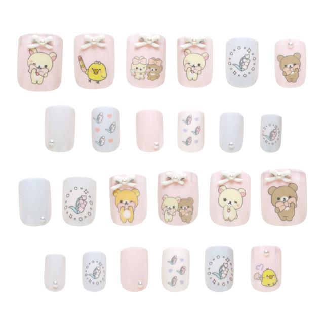SAN-X | Rilakkuma Makeup Nail Tips 135×65×20mm (24 sheets)