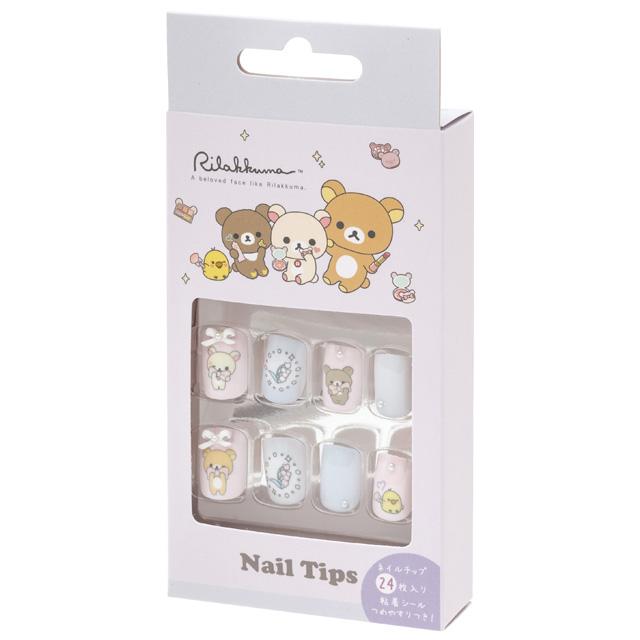 SAN-X | Rilakkuma Makeup Nail Tips 135×65×20mm (24 sheets)
