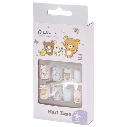 SAN-X | Rilakkuma Makeup Nail Tips 135×65×20mm (24 sheets)