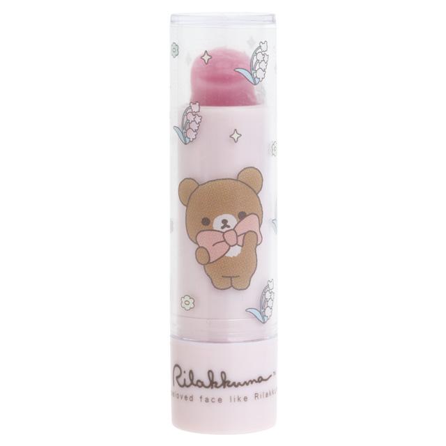 SAN-X | Rilakkuma Makeup Bear-Shaped Lip Balm 75xΦ20mm (Apple Scent)
