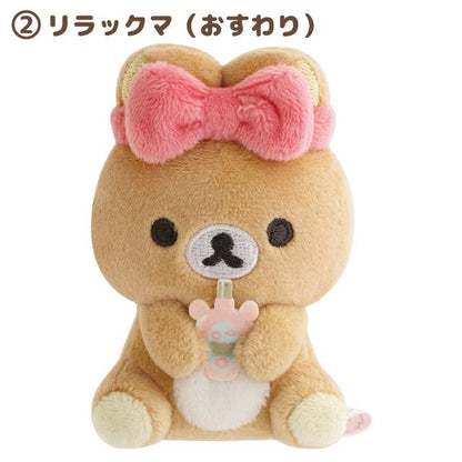 SAN-X | mini Tenori Plush Doll Plush Toy 80×70×40mm (Makeup Rilakkuma) 2