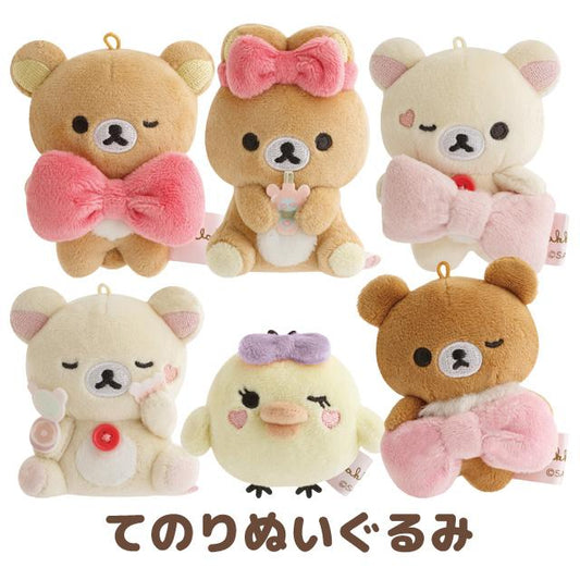 SAN-X | mini Tenori Plush Doll Plush Toy 80×70×40mm (Makeup Rilakkuma)