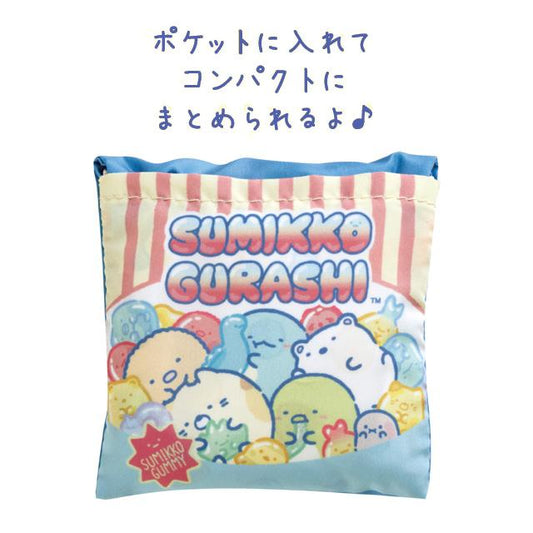 SAN-X | Sumikkogurashi Foldable Eco-Bag 120×100mm & 430×280×100mm (Gummy Gummy Party Theme)