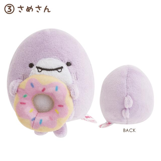 SAN-X | Tenori Plush Mini Plush Toy 60×55×60mm (Jinbesan and Donut Island)