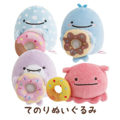 SAN-X | Tenori Plush Mini Plush Toy 60×55×60mm (Jinbesan and Donut Island)