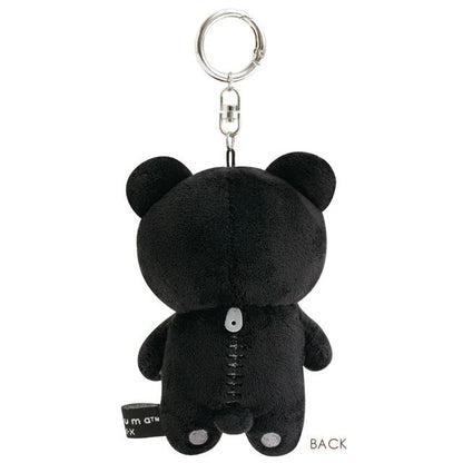 SAN-X | Rilakkuma Hanging Plush Bag Charm Keychain 120×80×50mm (BASIC RILAKKUMA MONOCHROME)