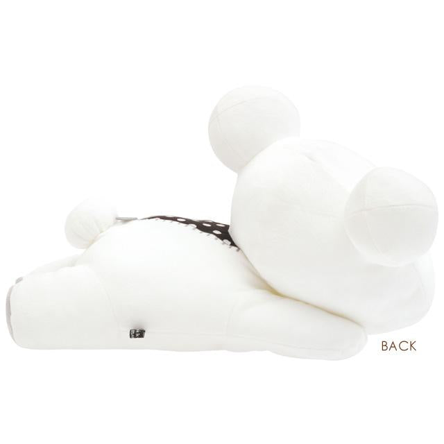 SAN-X | Rilakkuma Mochi-Mochi Lying Down Plush Toy Plush Doll 200x280x400mm (BASIC RILAKKUMA MONOCHROME)