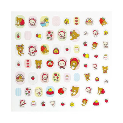 SAN-X | Kiiroitori & Korilakkuma & Rilakkuma Deco Petit Sticker 130×100mm (Miracle Cute Strawberry)