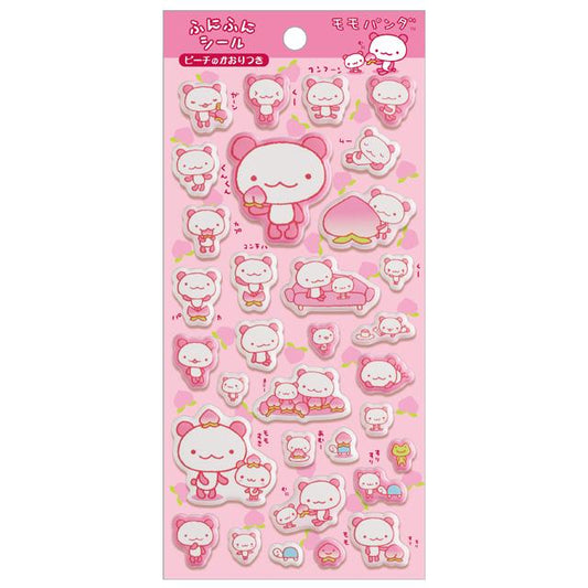 San-X | Momo Panda FuniFuni Puffy Squishy Sticker 200×95mm (San-X Universe)