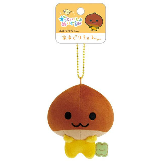 SAN-X | Amaguri-chan Mascot Holder Bag Charm Keychain 125×70×50mm (Always Together)