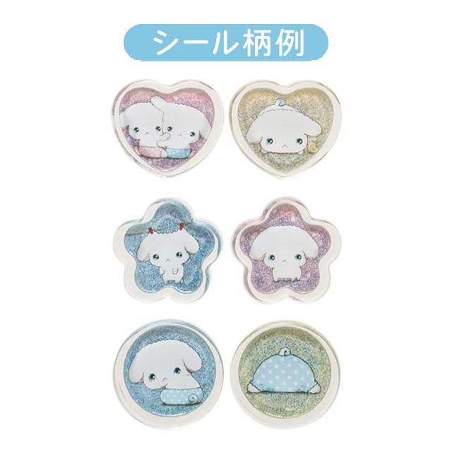 SAN-X | Buru Buru Dog Sparkly Marble Sticker Flakes 100×100mm