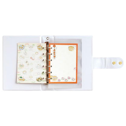 SAN-X | Nyan Nyan Nyanko Dim Sum Large Capacity 6-Hole Sticker Binder Organizer 175×125×40mm
