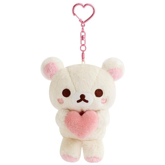 San-X | Rilakkuma Korilakkuma Plush Keychain Bag Charm Mascot 100×85×50mm (San-X Universe Heart)