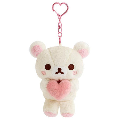 San-X | Rilakkuma Korilakkuma Plush Keychain Bag Charm Mascot 100×85×50mm (San-X Universe Heart)