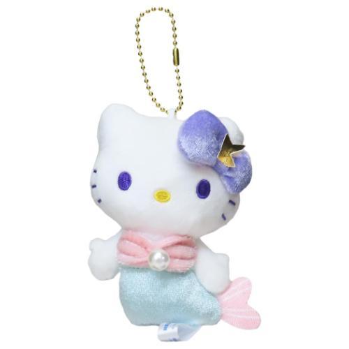 SANRIO | Hello Kitty Mermaid Mint Mascot Holder Plush Keychain 10cm Approx. (50th Anniversary)