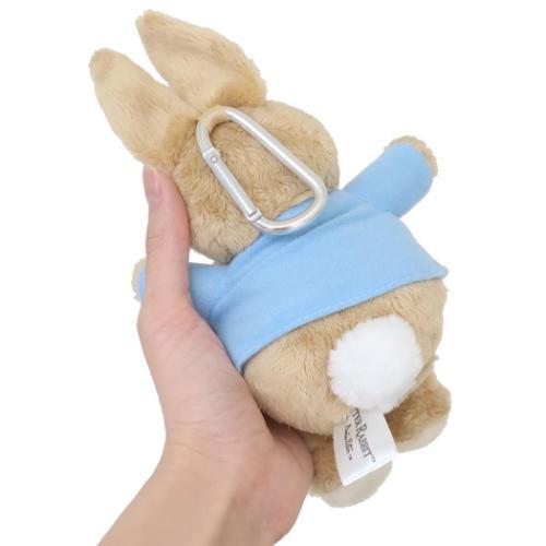 Peter Rabbit | Mascot Holder Plush Keychain with Carabiner Foldable Eco Bag H25×W12×D9cm