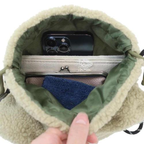 Pickles The Frog | Drawstring Bag Shoulder H18×W20×D14Cm
