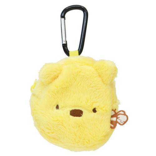 DISNEY | Winnie the Pooh Mini Pouch Carabiner Keychain 90×75×40cm (Face Bee CLASSIC POOH)