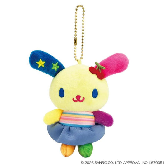 SANRIO | Usahana Mascot Ball Chain Bag Charm keychain 110×105×35mm (Colorful)