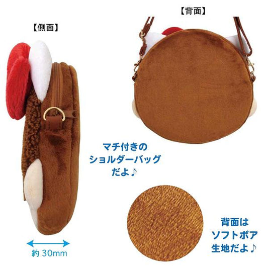 Monchhichi × Sanrio | Mascot Shoulder Bag H197×W209×D30Mm (Hello Kitty)