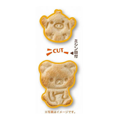 【Made in Japan】SAN-X | Rilakkuma Bread Cutter Mold (Cutter mold 115 × 62 × 27H mm & Press mold 104 × 51 × 27H mm)