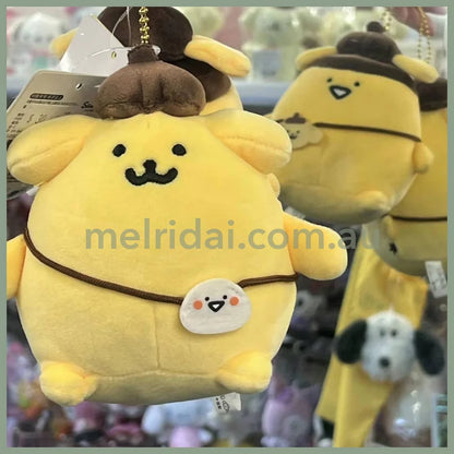 Obungupr X Pompompurin | Mascot Holder Keychain H13×W13×D10Cm