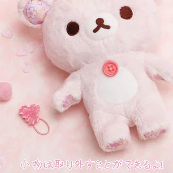SAN-X | Rilakkuma Korilakkuma Plush Toy Doll 170×155×90mm (Sakura Collectible Cherry Blossom Dango)