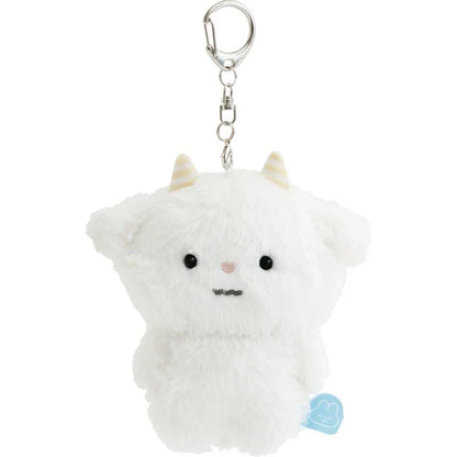 SAN-X | Yorisoi Pokanto Mini Hanging Plush Keychain Bag Cham Mascot Holder with Carabiner 105 x 95 x 50 mm (Pokantotan