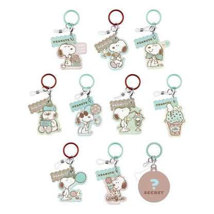 PEANUTS | Snoopy Mystery Marker Key Charm Blind Box 48×47×3mm (Loving! Choco Mint Series)