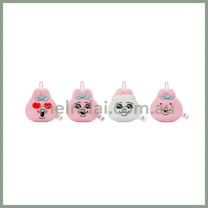 Opanchu Usagi | Punkyu Rabbit Face Keyring (8 Types Random) 7.3 X 7.2.48Cm