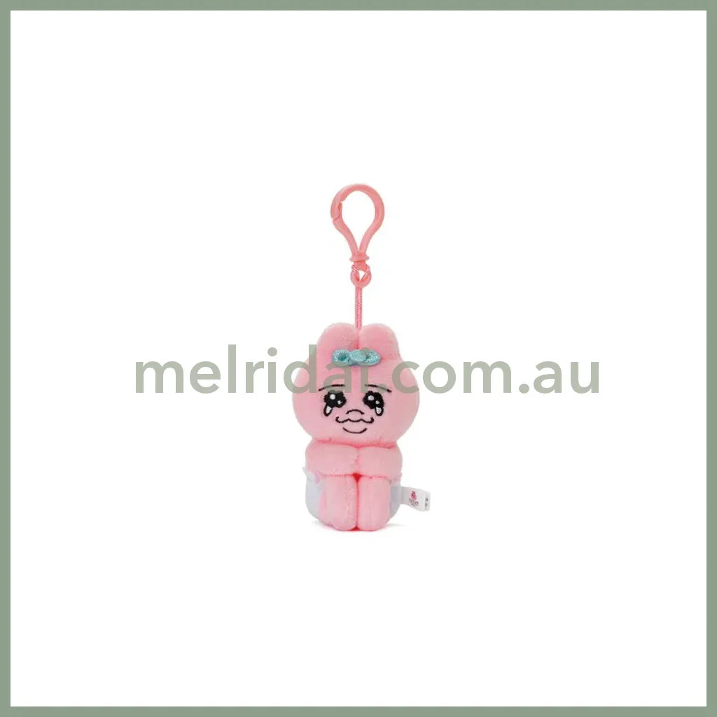 Opanchu Usagi | Punkyu Rabbit Sitting Plush Keychain 5.7 X 10.3 6.9Cm