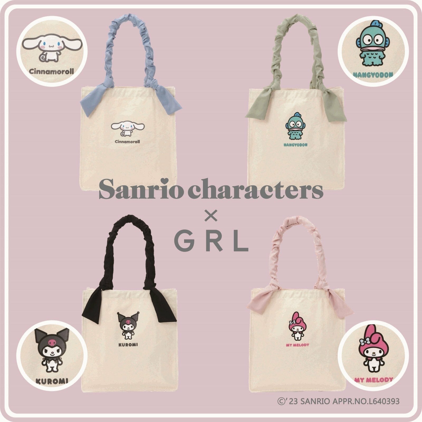 Grl X Sanrio | Tote Bag 36*34*12.5Cm