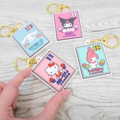 SANRIO | Retro Stamp Rubber Keychain 45x105x7mm (Cinnamoroll)
