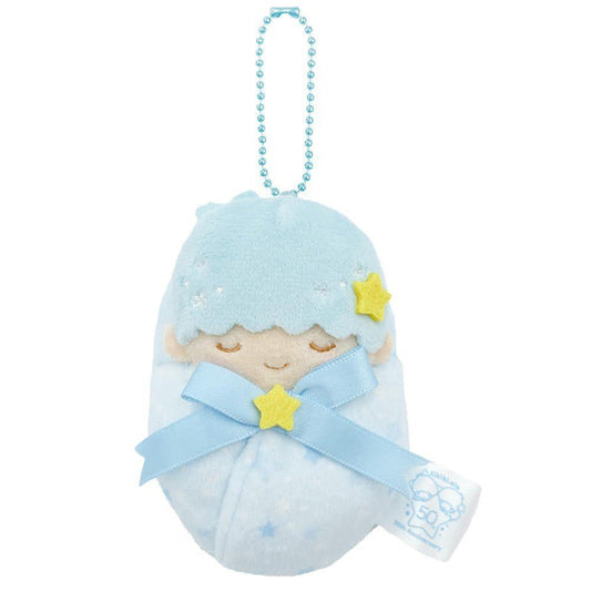 SANRIO | Little Twin Stars Kiki Swaddle Plush Keychain Bag Charm 63 x 95 x 45 mm (50th Anniversary)