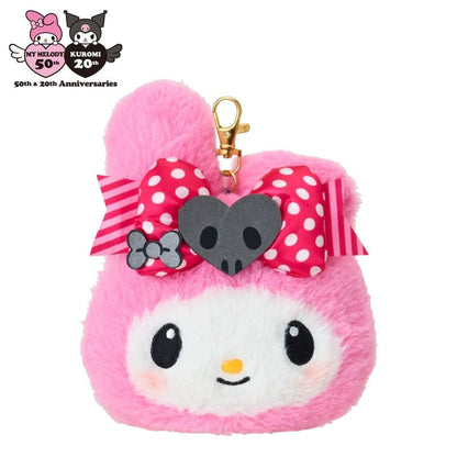SANRIO | My Melody Pass Case W18 x H14.5 x D6 cm (My Melody 50th Anniversary & Kuromi 20th Anniversary/Black Pink Party)