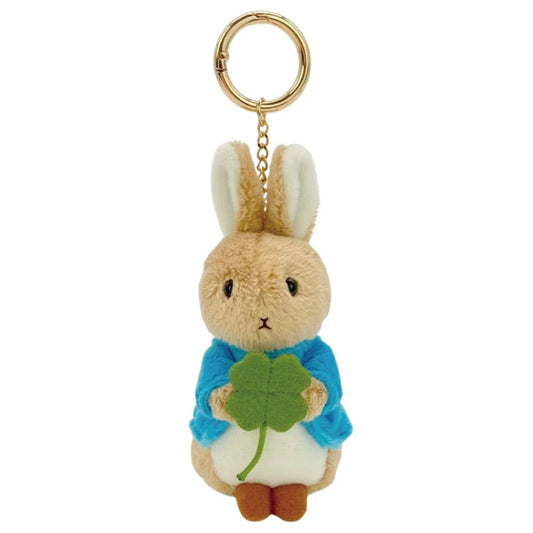 Peter Rabbit | Fluffy Plush Keychain Mascot Holder Bag Charm 115×45×50mm (Clover)